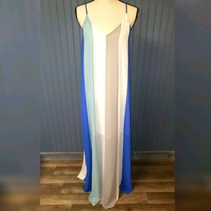 She + Sky Maxi Summer Dress with Straps